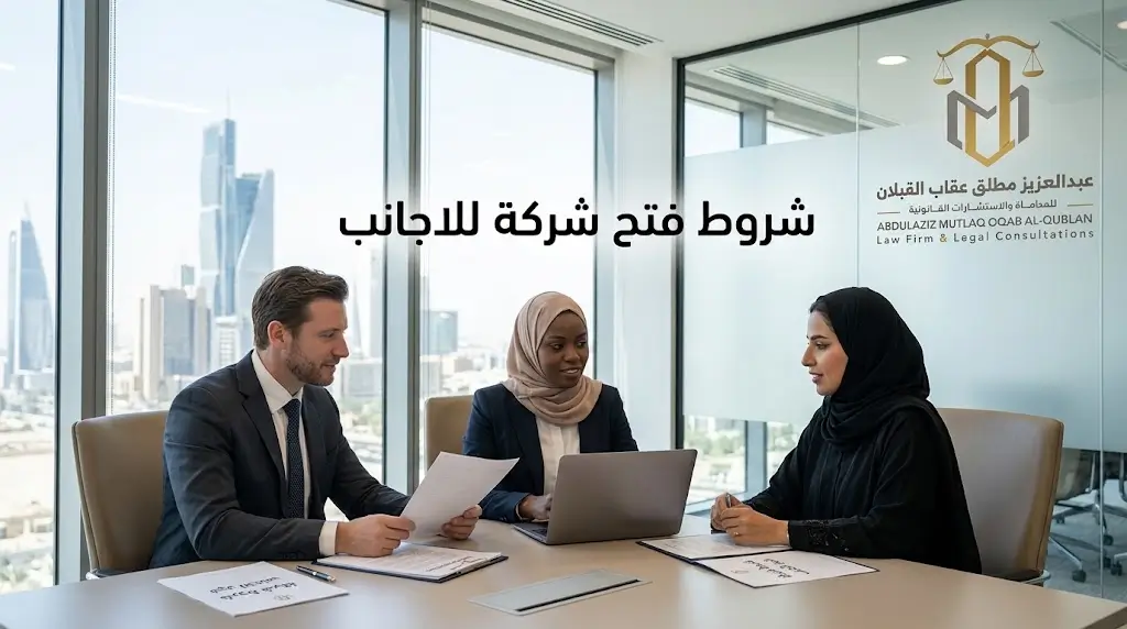 شروط فتح شركة في السعودية للاجانب