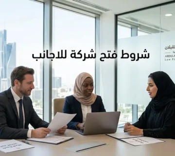 شروط فتح شركة في السعودية للاجانب